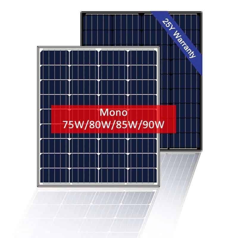 Моно PV-модуль мощностью 80 Вт