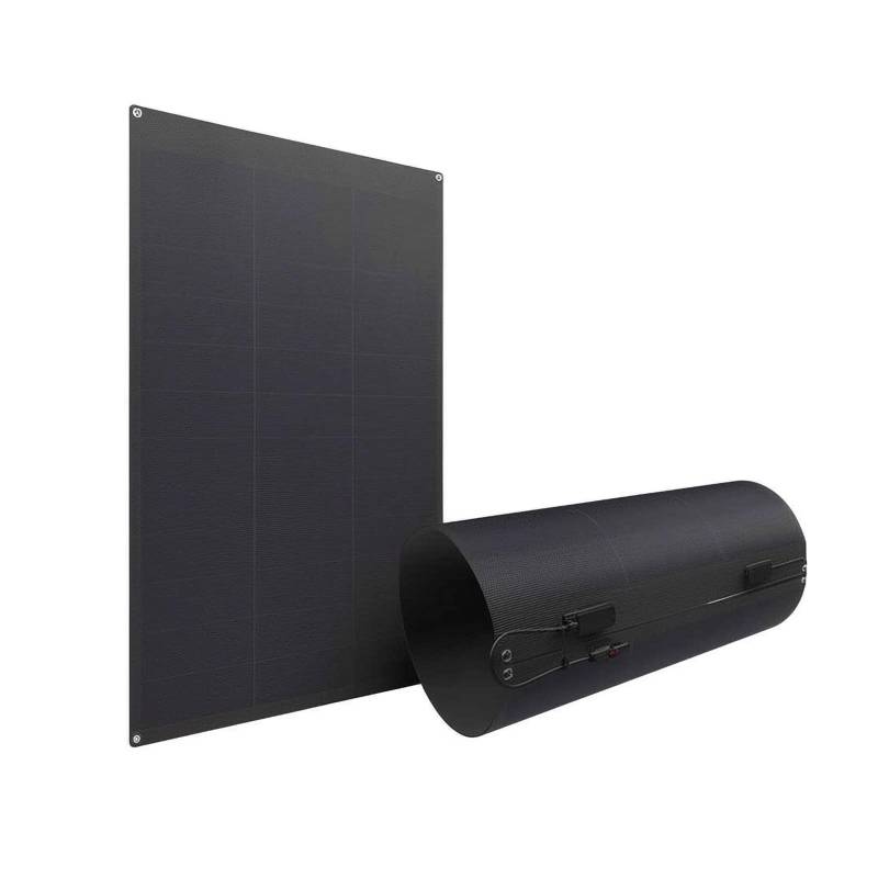 Panneau solaire semi-flexible de 115 W pour applications sur surfaces courbes, design entièrement noir