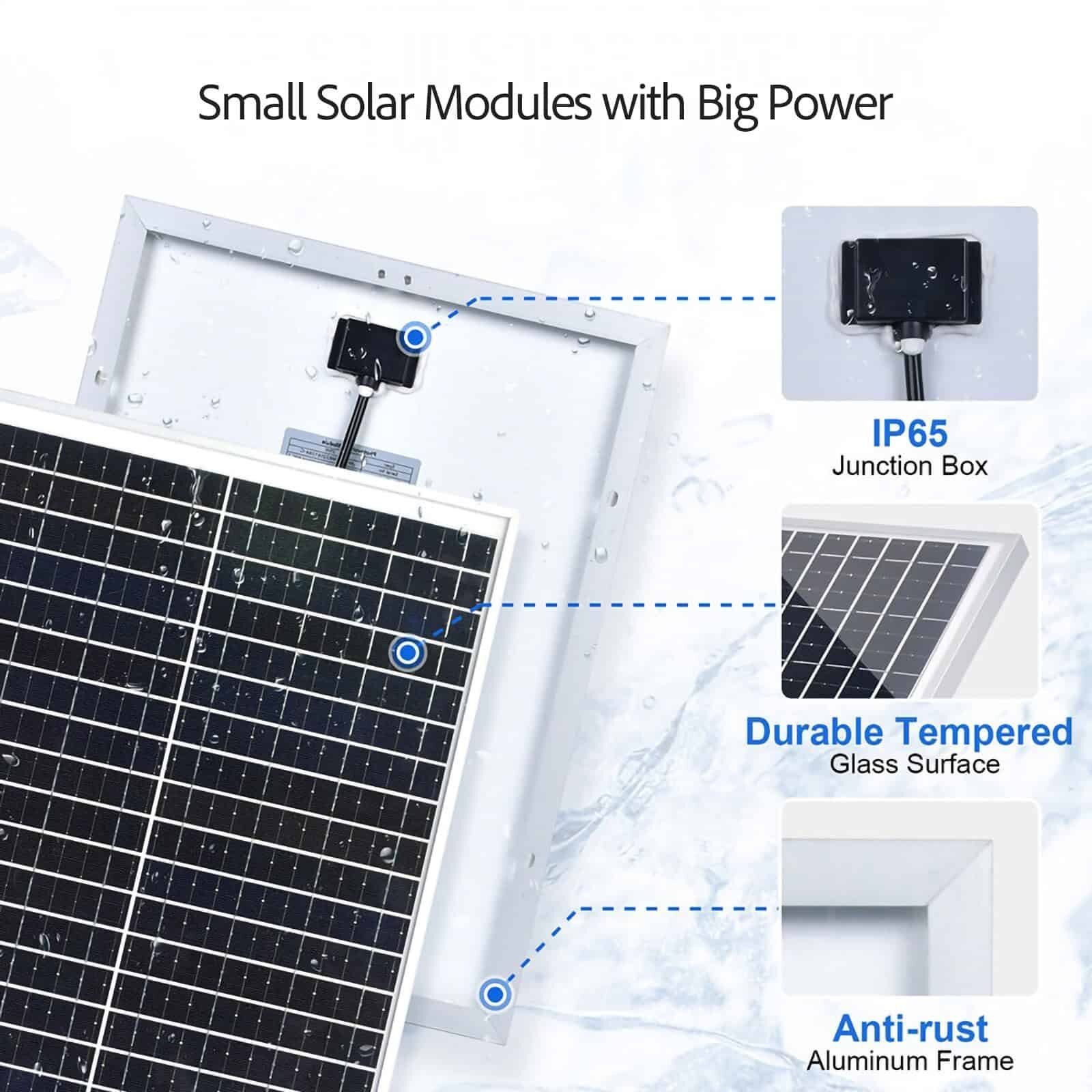 25W 12V Custom Small Solar Panels for OEM & Off-Grid Projects — изображение 2