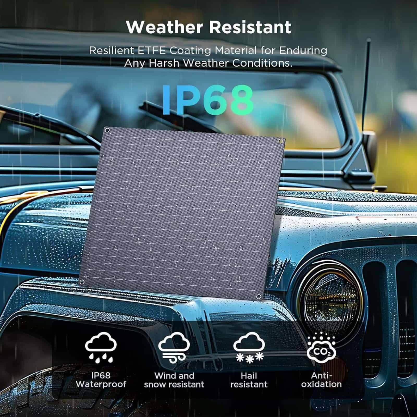 Portable Solar Module 30W Intelligent Solar Battery Maintainer - Imagen 2