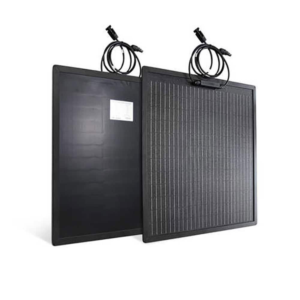 Ultradünnes Solarmodul mit schwarzem Rahmen, 50 W, ultradünne, leichte PV-Technologie