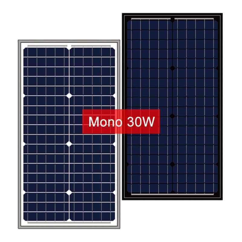 30W monokristallines Solarpanel