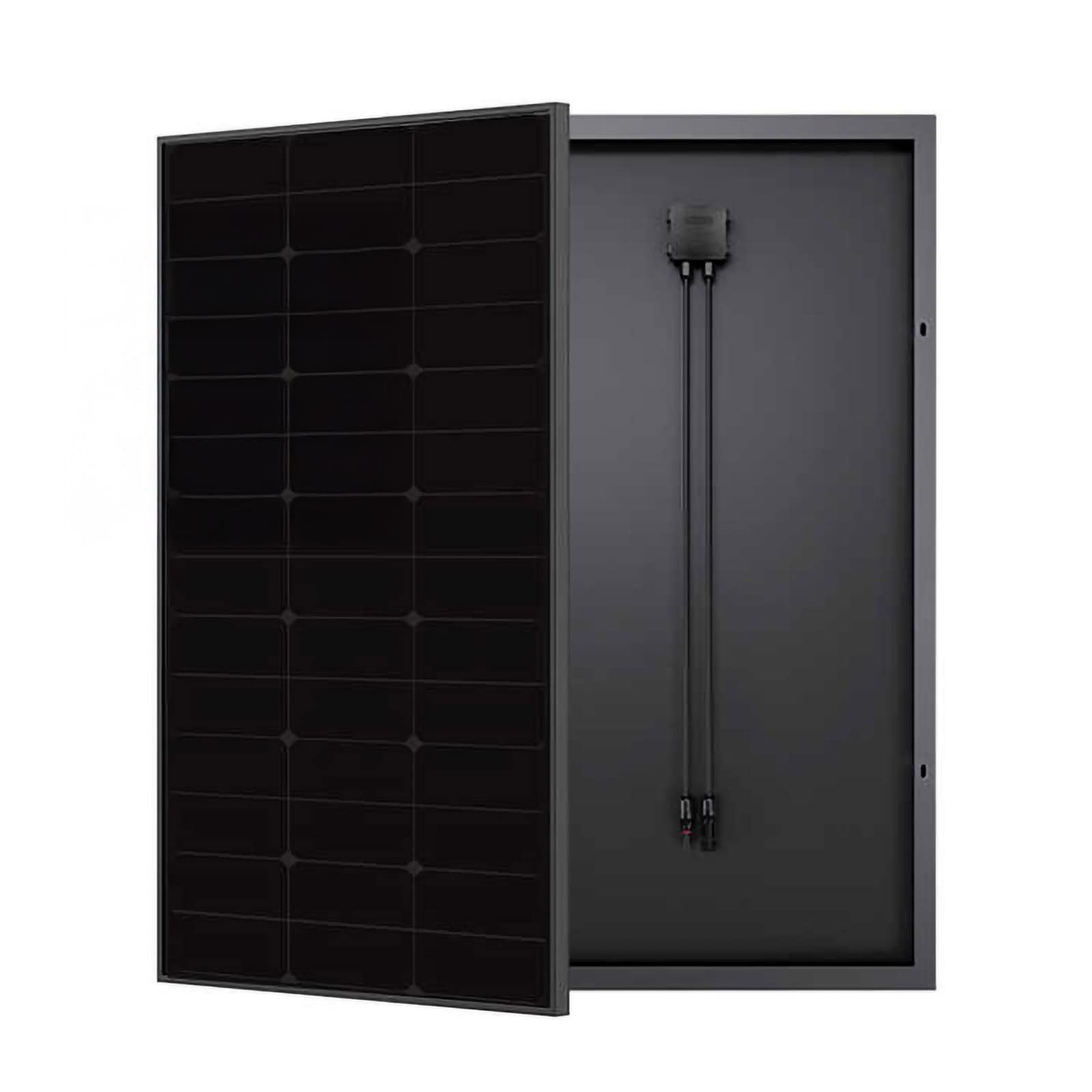 170 W Schwarz-auf-Schwarz-Solarmodul mit rückseitig kontaktierten Zellen – Ultra-Clean-Look