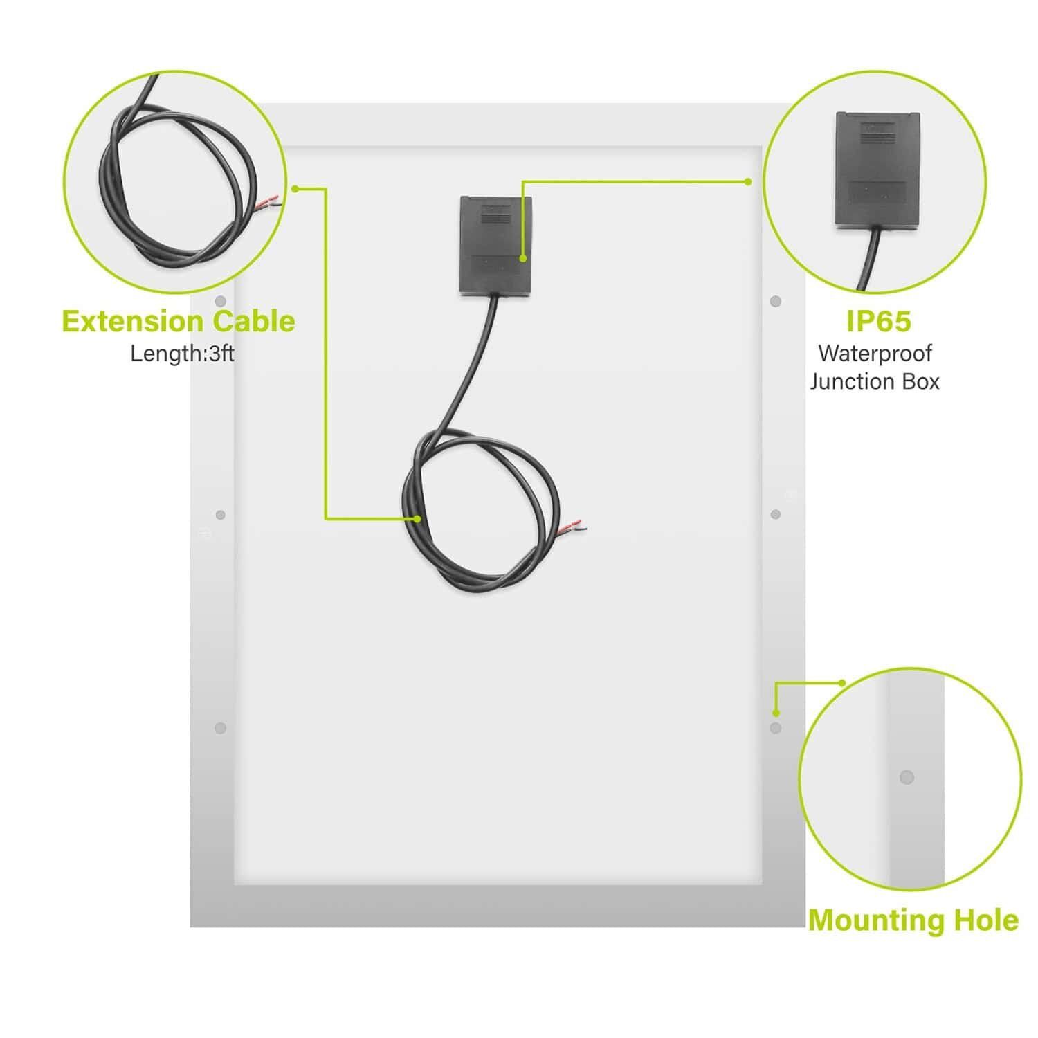 24V 30W solar modules Off grid applications