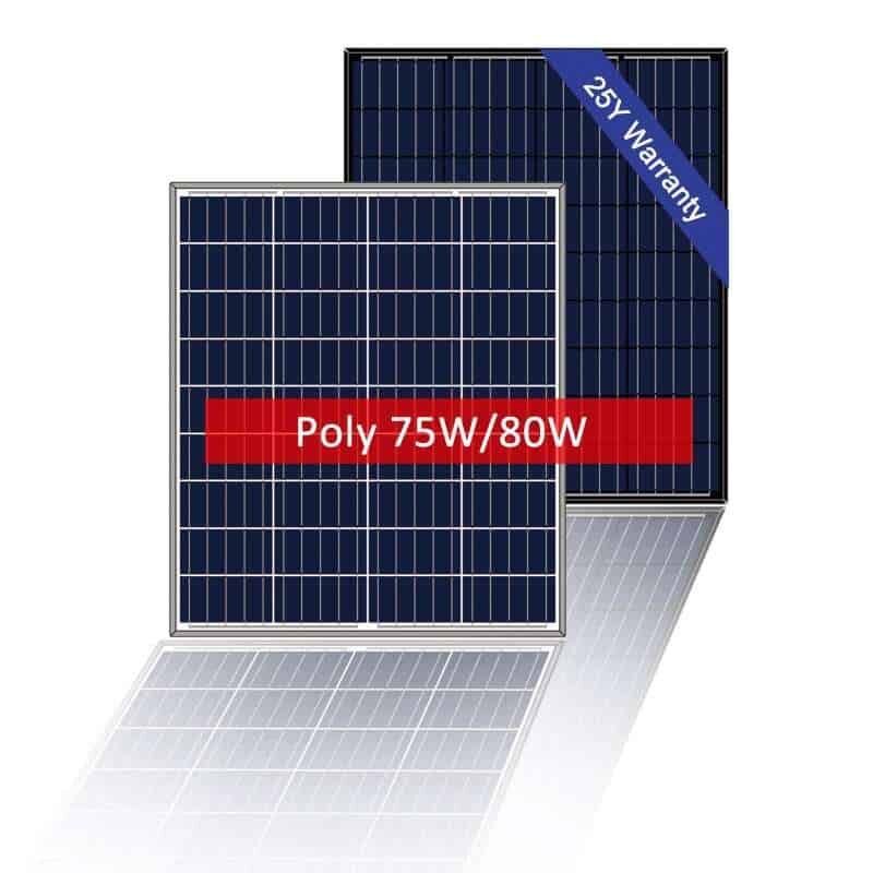 80 Watt Poly Solarmodul